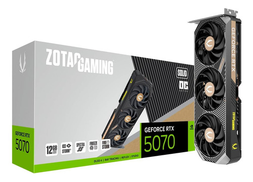 Tarjeta De Video Nvidia Rtx 5070 Zotac Solid Oc 12gb Gddr7