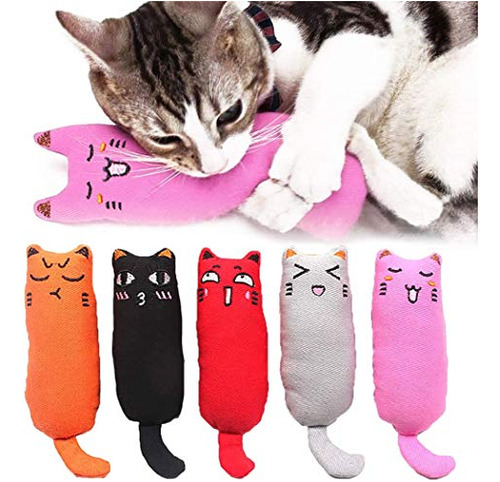 Legendog 5pcs Catnip Toy, Cat Chew Toy Bite Resistant Catnip