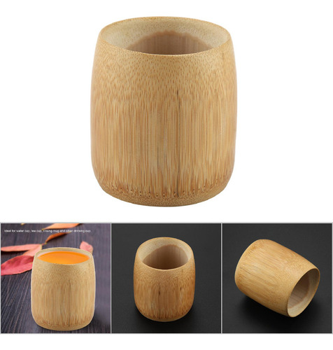Taza De Té De Bambú Puro Natural Hecha A Mano Sin Pintura, R