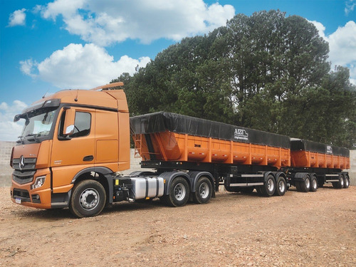 Imagem 9 de 13 de 2 Conjuntos 0 Km Mb Actros 2651 + Rodocaçamba 35m3 X 2 Aizi