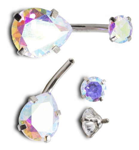 Piercing Ombligo Joyas Torna Bjggr01 Gota Gr 1.6x10x5/10 1un