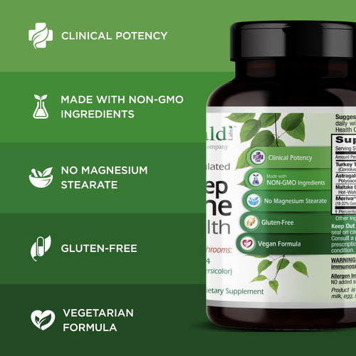 Emerald Labs Deep Immune Health Suplemento 60 Cápsulas
