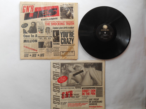 Guns N' Roses G N' R Lies Lp Vinilo Edicion Usa 1988