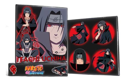 Carpeta Escolar N°3 - Itachi Uchiha Naruto Shippuden Anime 