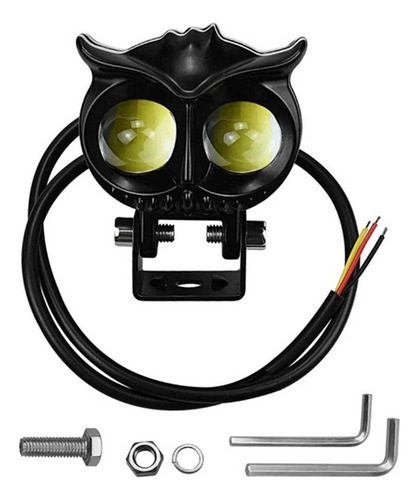Foco Led Con Forma De Búho For Moto, Luz Frontal Larga Y