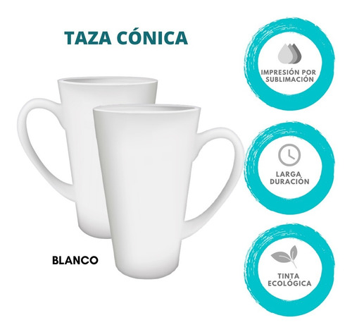Taza Personalizada Unicornio Cónica 17 Oz