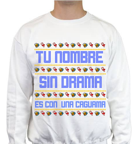 Sudadera Ugly Sweater Navideño - Personalizado - Caguama