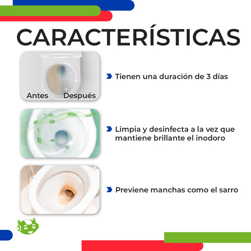 12 Pastillas Limpiadoras Para Baño Slim Company Desinfectante Desodorante para WC
