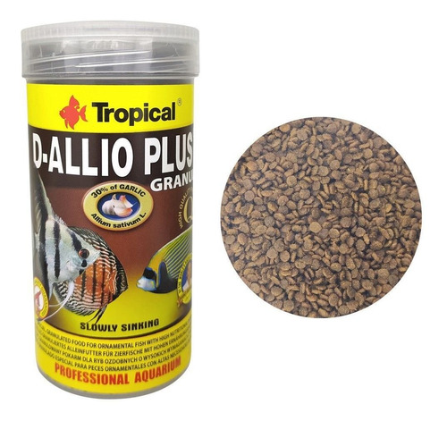 Ração Para Peixe D-allio Plus Granulat 150g 250ml Tropical