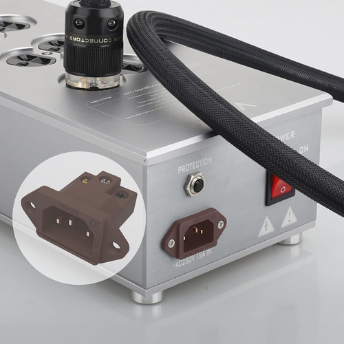 Adaptador De Corriente Viborg Ac 250 V 10 A Iec320 C14 Para