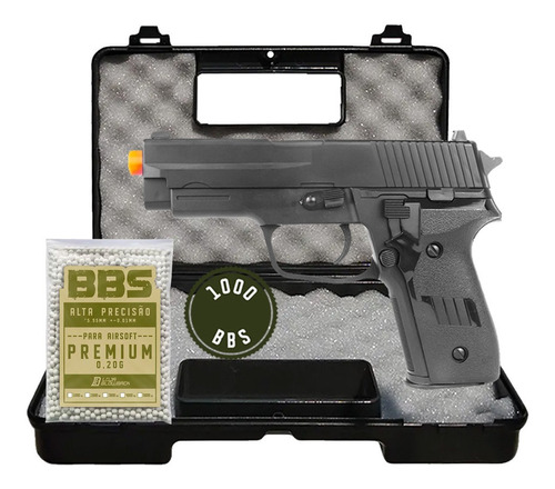 Pistola Airsoft Rossi Vg P226 Pressão Spring Calibre 6mm K16