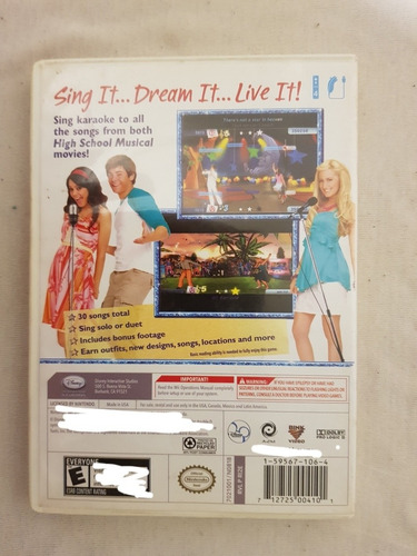 High School Musical Sing It! Wii (Usado)