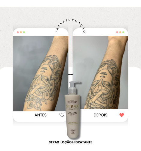 Loção Corporal Strax Hinode Top Para Tatuagem Com Argan
