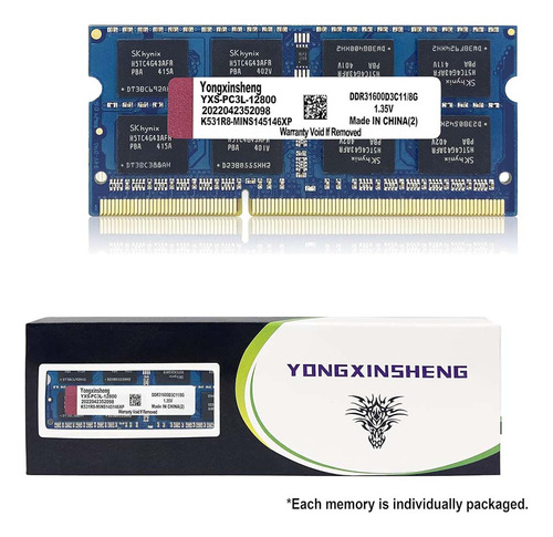 Memory Ram Ddr3l 8gb 1600 Mhz Para Laptop / Portatil