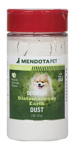 Mendotapet Dermagic Diatomaceous Earth Dust Brilho Nos Pelos