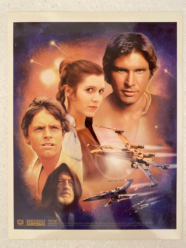 Set De 3 Litografias De Star Wars De Blockbuster 22 X 28 Cms (Usado)