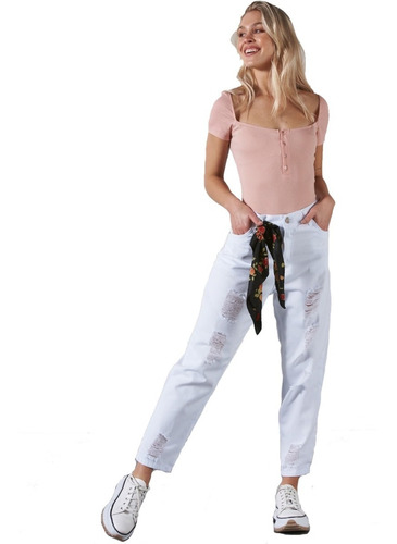 Imagen 1 de 9 de Jeans Mujer Denim Levanta Cola Elastizado Moda C3nitho