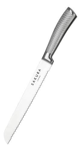 Cuchillo Para Pan Sakura Acero Inoxidable Con Estuche Silmar