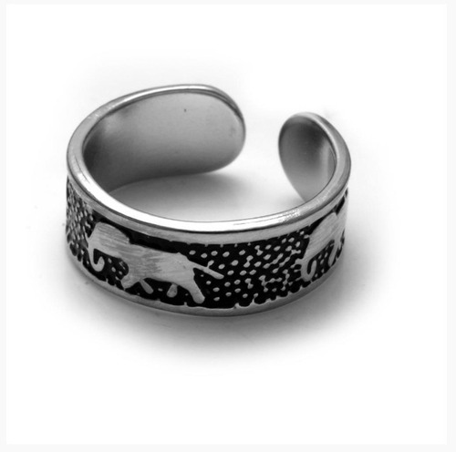 Anillo Falange Acero Quirurgico Varios Elefante Flores Hojas