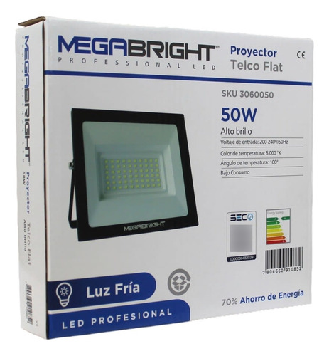 Pack X5 Foco Reflector 50w Led Exterior Ip65 Sec 220v