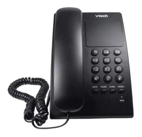 Telefone Vtech Com Fio Vtc105b Digital De Mesa