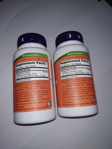 Ashwagandha-90 Capsulas- Now Importada-mejor Precio