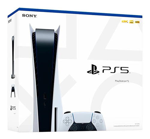 Sony Playstation 5 825gb Standard Branco E Preto