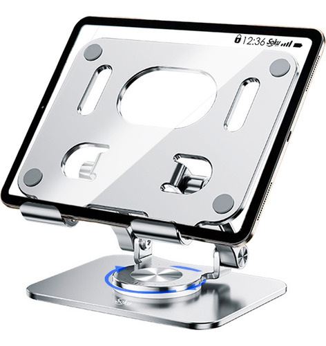 Soporte Aluminio Para iPad Tableta Cel 360° Profesional Soku