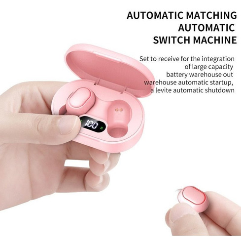 Fone De Ouvido Bluetooth Sem Fio Microfone Intra-auricular