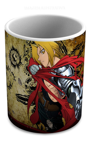 Caneca De Ceramica Full Metal Alchemist 325 Ml