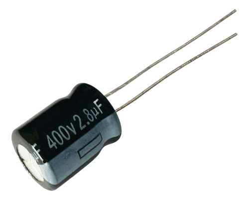 Kit 5 Pçs Capacitor Eletrolitico 2,8x400v - 2,8 Uf X 400v