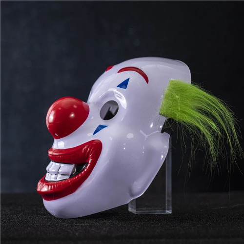Fe Máscara Payaso Pelo Verde For Halloween Y Fiesta.
