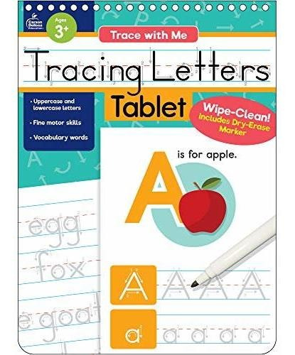 Book : Trace With Me Tracing Letters Wipe Clean Workbook...