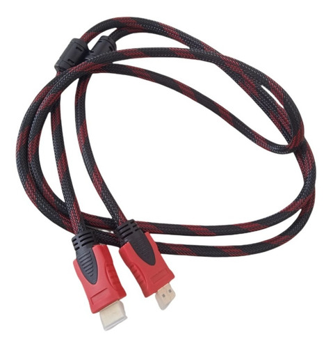 Cable Hdmi 1.8m Unitec Negro Con Rojo