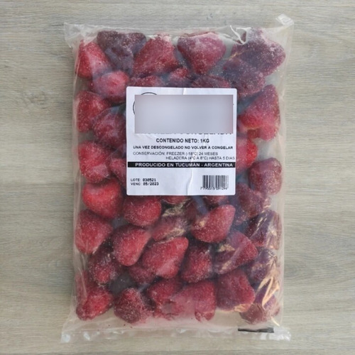 Frutilla Entera Congelada I 1kg I Frutas Congeladas Iqf