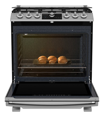 Estufa De Piso 76 Cm Inoxidable Mabe - Emh7613dtss0