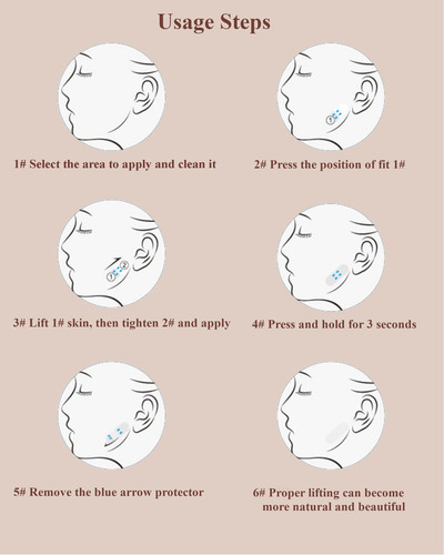 Cinta De Estiramiento Facial Invisible, Cintas De