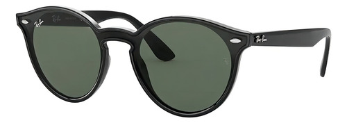 Anteojos de sol Ray-Ban Blaze talle Standard diseño Liso armazón gloss black y lente green