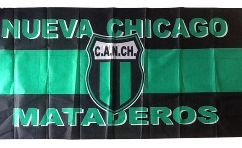 Nueva Chicago  Bandera  0.90 X 1.50  Republica De Mataderos