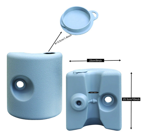 Pesas De Tambor Rellenables Con Agua O Arena 31,75 Kg