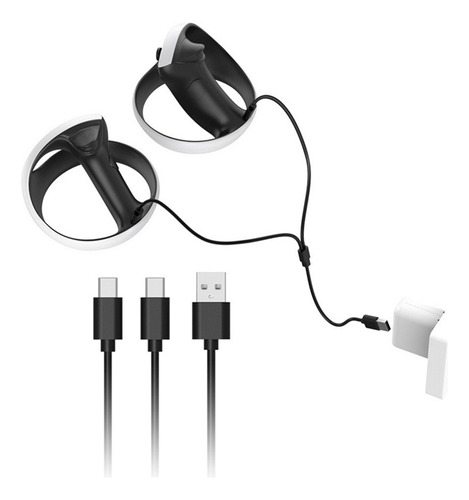 Cable De Carga Usb 2 En 1 Para Interfaz Ps Vr2 Ps5 Handle -c