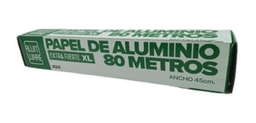 Papel De Aluminio 80 Mts X 45 Cms Extrafuerte