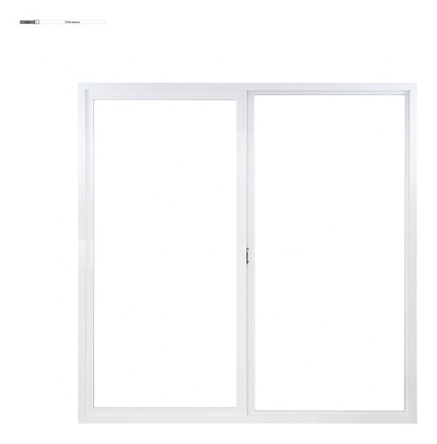 Ventana Balcon Pvc 2 Hojas Corredizas 150x200 Vidrio 4mm