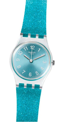 Reloj Swatch Lk392 25mm Malla Glitter Traslucido Watch Fan