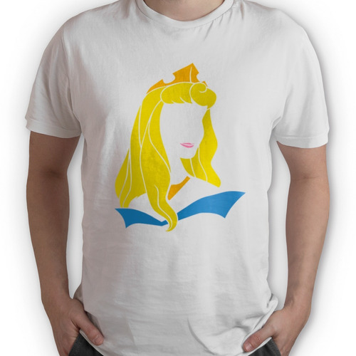 Polera Aurora Bella Durmiente Princesas Disney 100% Algodón