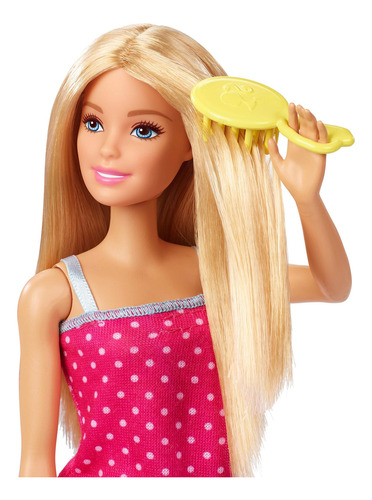 Set De Muñecas Y Muebles Barbie Para Baño Con Ducha Funciona