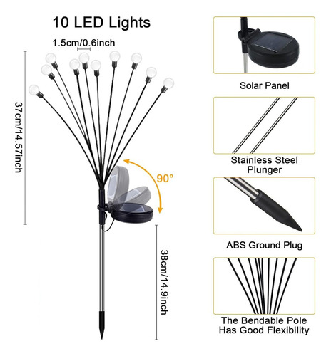 Luz De Fuegos Artificiales Firefly For Exteriores De 4
