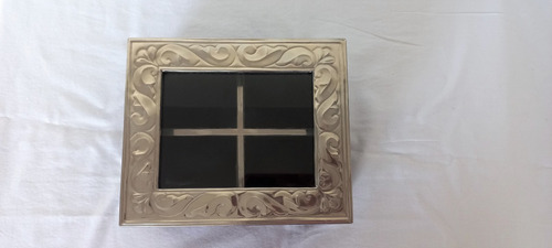 Imagen 4 de 7 de Caja De Té De Alpaca Y Madera De 4 Divisiones