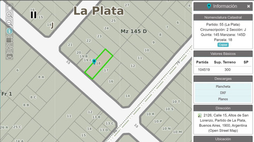 Lote En Venta La Plata 10x30