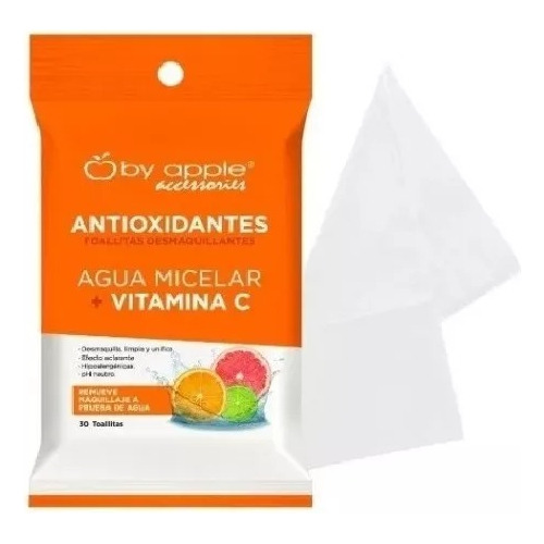Toallitas Desmaquillantes By Apple Agua Micelar + Vitamina C